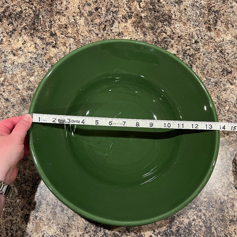Williams Sonoma Green Serving Bowl